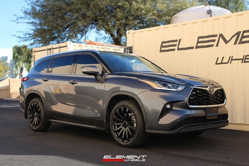 20 inch MRR HR9 Full Matte Black on a 2021 Toyota Highlander