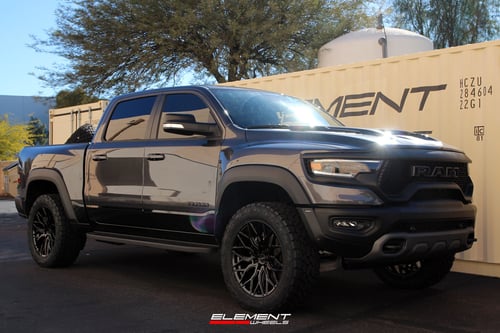22 inch Vossen HF6-3 Gloss Black on a 2022 Dodge Ram 1500 TRX
