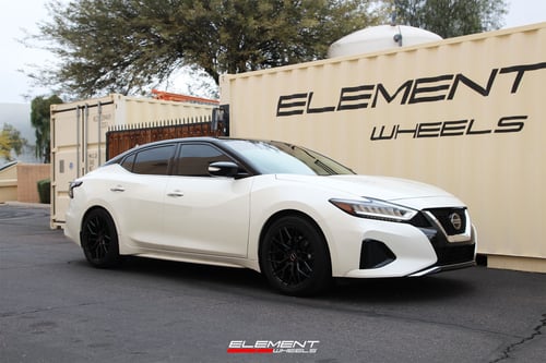 18 inch AVID.1 SL-03 Matte Black on a 2021 Nissan Maxima