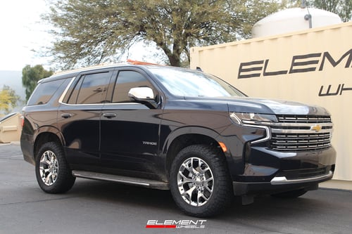 20 inch GMC Sierra Replica Wheel Chrome on a 2017 Chevrolet Tahoe