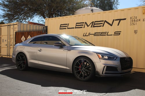 20 inch Vossen HF-3 Gloss Black w/ Double Tint on a 2018 Audi S5