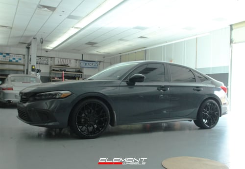 20 inch Variant Radon Gloss Piano Black on a 2022 Honda Civic Sedan