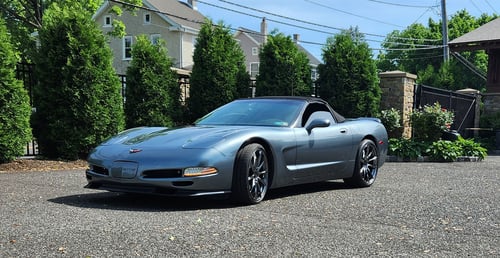 20 inch Staggered Ace Alloy AFF05 Black Chrome on a 2004 Chevrolet Corvette C5