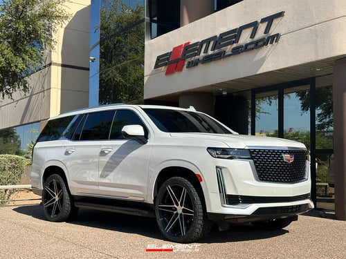 24 inch Ferrada FT4 Machine Black on a 2023 Cadillac Escalade