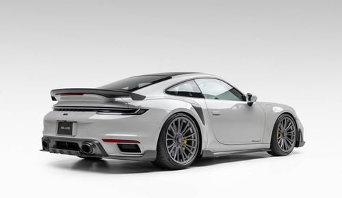20/21 Double Staggered Magnesium GW9 in Gunmetal on a 992 Turbo S