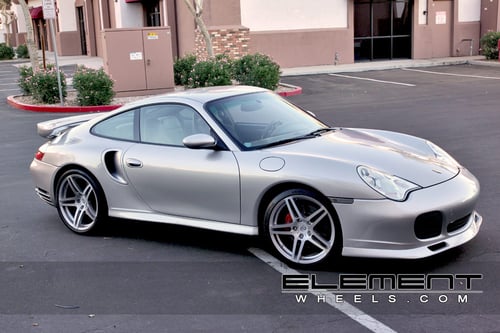 Roderick RW5 Wheels Brushed Silver Porsche 996 Turbo w/ Specs