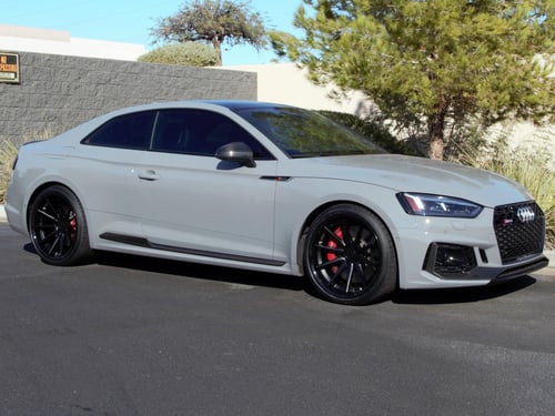 20 Inch Ferrada FR4 Matte Black w/ Gloss Black Lip on a 2019 Audi RS5