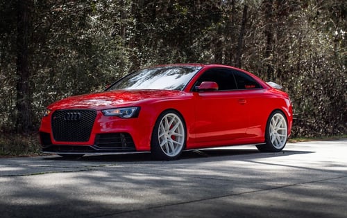 20 inch Ace Alloy AFF02 White on a 2015 Audi RS5