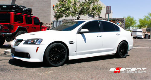 19 inch TSW Sebring Matte Black on 2009 Pontiac G8