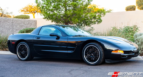 18/19 inch Cray Eagle Gloss Black w/ Mirror Cut Lip on 1999 Chevrolet Corvette C5