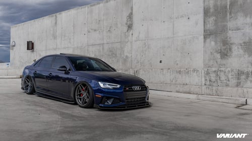 20 inch Variant Xenon Satin Gunmetal on a Bagged 2019 Audi S4