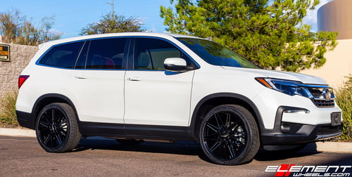 22 inch Element EL11 Gloss Black Milled on 2019 Honda Pilot