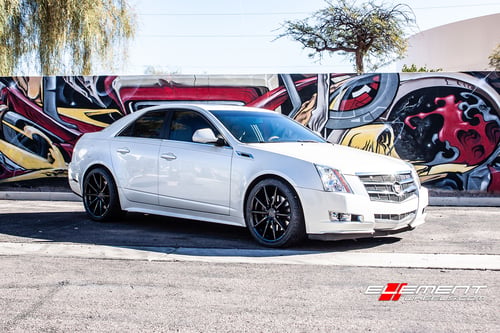 20 inch Rohana RF1 Matte Black on 2011 Cadillac CTS Sedan