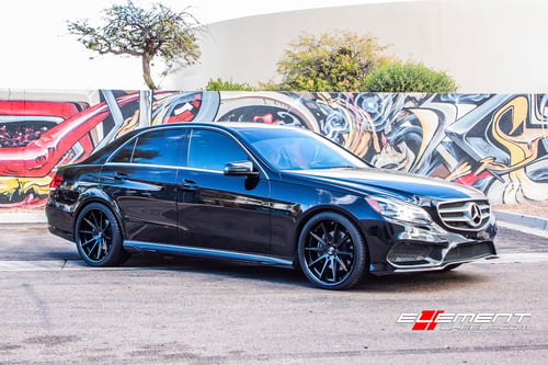 20 inch Rohana RC10 All Matte Black on 2016 Mercedes Benz E350 Sedan