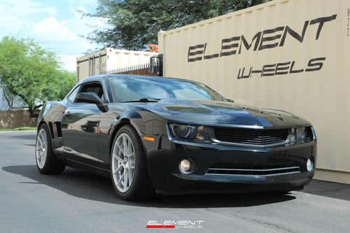 20 Inch Ferrada Forge-8 FR8 in Machine Silver on 2011 Chevy Camaro