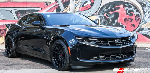 20 inch Variant Argon Piano Black on 2018 Chevy Camaro