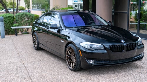 Staggered 20 Inch Variant Radon in Satin Bronze on a 2016 BMW 535i
