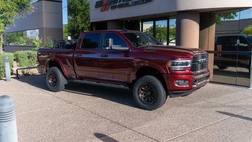 20 Inch Fuel Off Road Covert D696 in Bronze w/ Black Lip on a 2021 Dodge Ram 2500