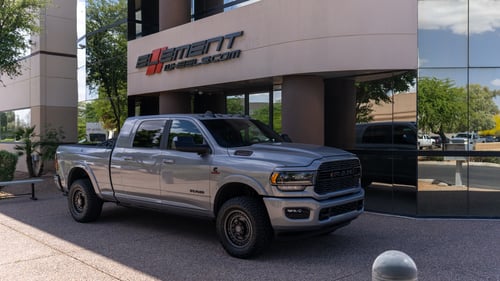 18 Inch Black Rhino Armory in Matte Gun Black on a 2022 Dodge Ram 2500