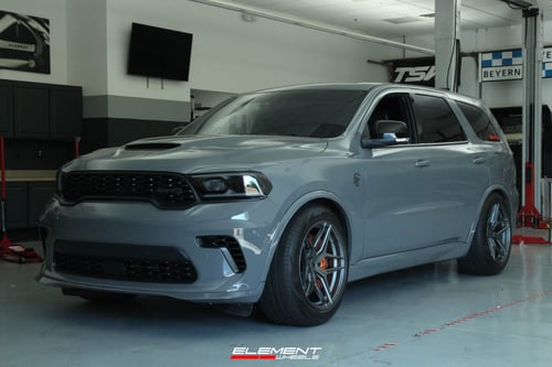 20 Inch Variant Xenon in Satin Gunmetal on 2022 Dodge Durango Hellcat