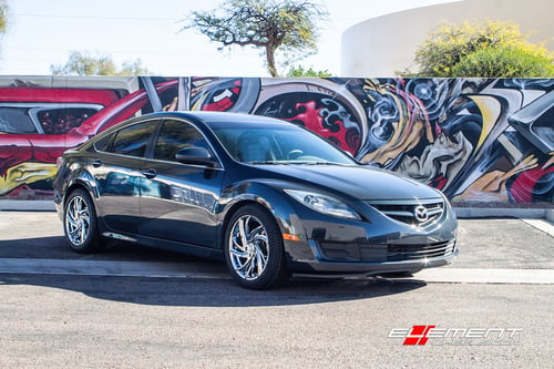 18 inch Lexani Twister Chrome on 2013 Mazda 6