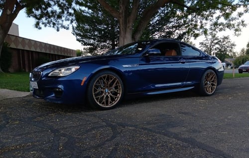 20 inch Staggered F1R FS3 Matte Bronze On A 2017 BMW 6 Series Coupe X-Drive