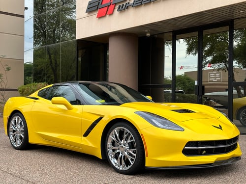 Staggered 19/20 inch Factory Reproductions FR22 on a 2019 Chevrolet Corvette C7 Stingray