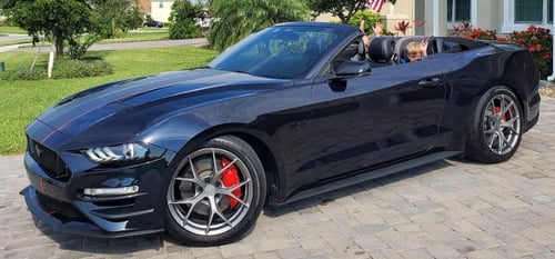 19 inch MRR FS06 Gloss Gunmetal on a 2021 Ford Mustang