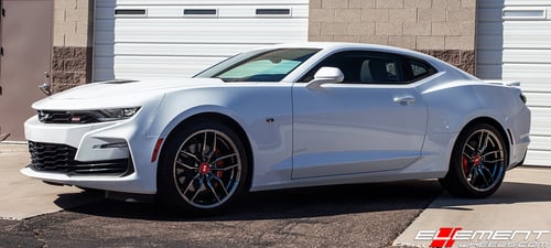 20 inch Variant Krypton Super Black Chrome on 2020 Chevrolet Camaro SS w/ Brembo Brakes