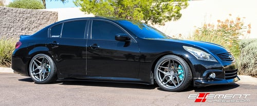 19 inch Variant Xenon Satin Black on 2013 G37 Bagged