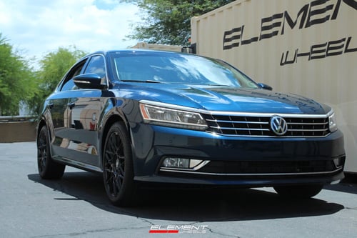 18 Inch Touren TR78 in Gloss Black on 2018 Volkswagen Passat