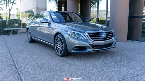 20 Inch Touren TR92 in Gloss Graphite Machined on a 2014 Mercedes Benz S560