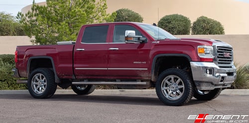 20 inch Hostile H109 Alpha Armor Plated on 2019 GMC Sierra 2500 HD Leveled