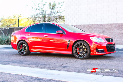 20 inch Ace AFF02 Matte Black on 2016 Chevrolet Holden SS Sedan