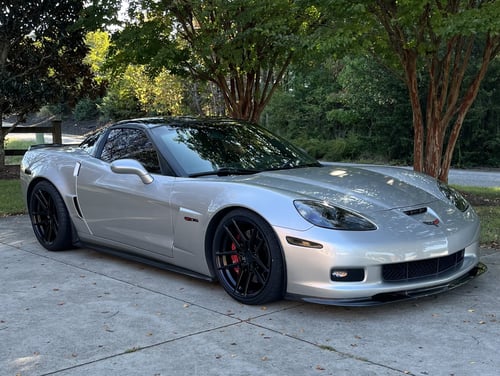 19 Inch Staggered Variant Helium's in Satin Black on a 2013 Chevrolet Corvette C6 Z06