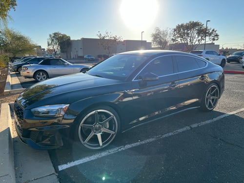 20 inch Ace Alloy AFF06 Titanium Milled Machined Lip on 2022 Audi A5