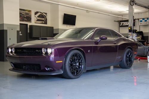 20 Inch Variant Radon in Gloss Piano Black on a 2020 Dodge Challenger R/T