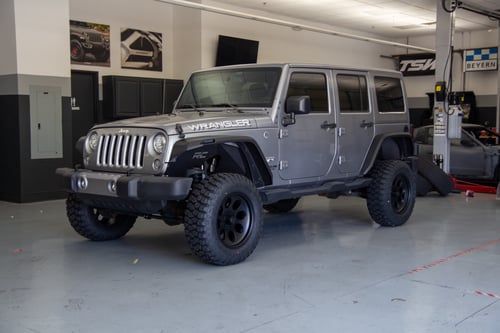 18 Inch ION Alloy 171 in Matte Black on a 2017 Jeep Wrangler JK