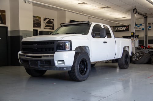 18 Inch KMC KM535 Grenade in Matte Black on a 2011 Chevrolet Silverado 1500