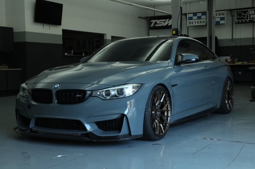 Staggered 20 Inch Variant Radon in Satin Bronze on 2014 BMW M4