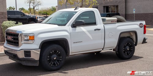 18 Inch XD Series XD778 Monster in Matte Black on a 2016 GMC Sierra 1500 2WD
