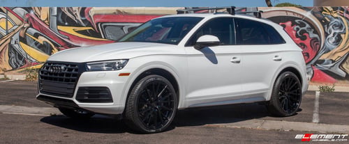 22 Inch Vossen HF-4T in Gloss Black on a 2018 Audi Q5