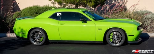 20 Inch Variant Argon in Brushed Titanium on a 2016 Dodge Challenger SRT