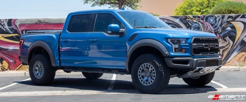 17 Inch Black Rhino York in Matte Gunmetal on a 2020 Ford Raptor