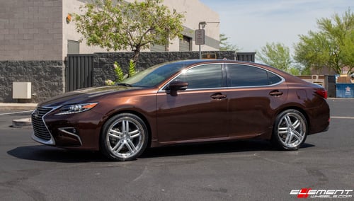 20 Inch Concept One RS-55 in Silver w/ Machined face (chrome SS Lip) on a 2017 Lexus ES350