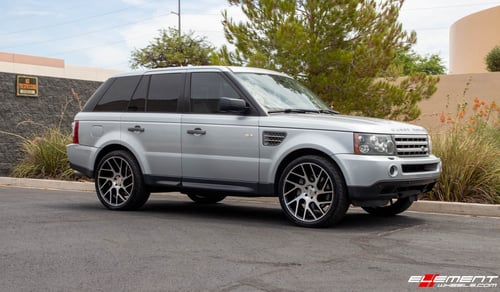 22 Inch Status Juggernaut in Gloss Black Machined on a 2009 Land Rover Range Rover Sport Supercharged