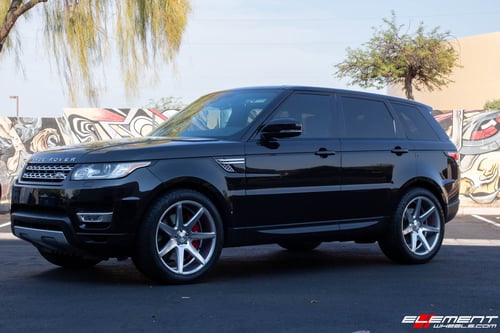 22 Inch Vossen CV7 in Machined Silver on a 2017 Land Rover Range Rover Sport Supercharged
