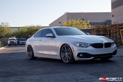 Staggered 20 Inch Variant Argon in Brushed Titanium on a 2016 BMW 435i