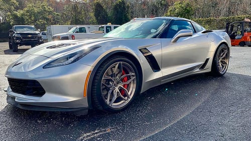 19 and 20 inch Staggered RSR R902 Brushed Titanium on 2017  Chevrolet Corvette C7 Z06