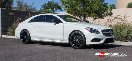 20 inch Rohana RF1 Matte Black on 2017 Mercedes Benz CLS550